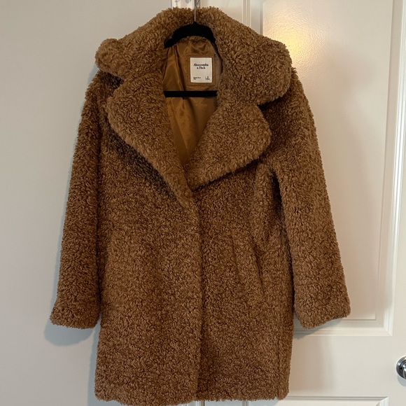 Abercrombie & Fitch Brown Teddy Jacket - Picture 2 of 6